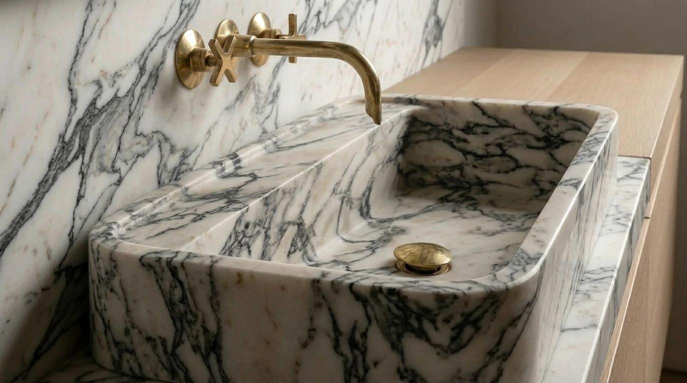 Handmade Unlacquered Brass Wall Mount Faucet Cross Handle | Natural Patina Wall Mounted Basin Tap | Vintage Antique Moroccan Artisan Fixture