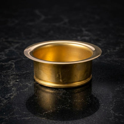 Unlacquered Brass Disposal Flange & Stopper | InSinkErator Compatible Kitchen Sink Drain | 3 Bolt Living Finish Brass Drain Set