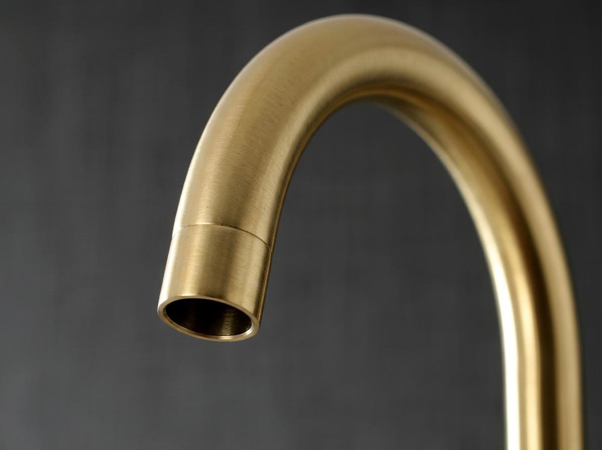 Unlacquered Brass Clawfoot Tub Faucet | 2-Hole Deck-Mount Tub Filler with Hand Shower | Vintage 3-Handle Bathtub Faucet Set