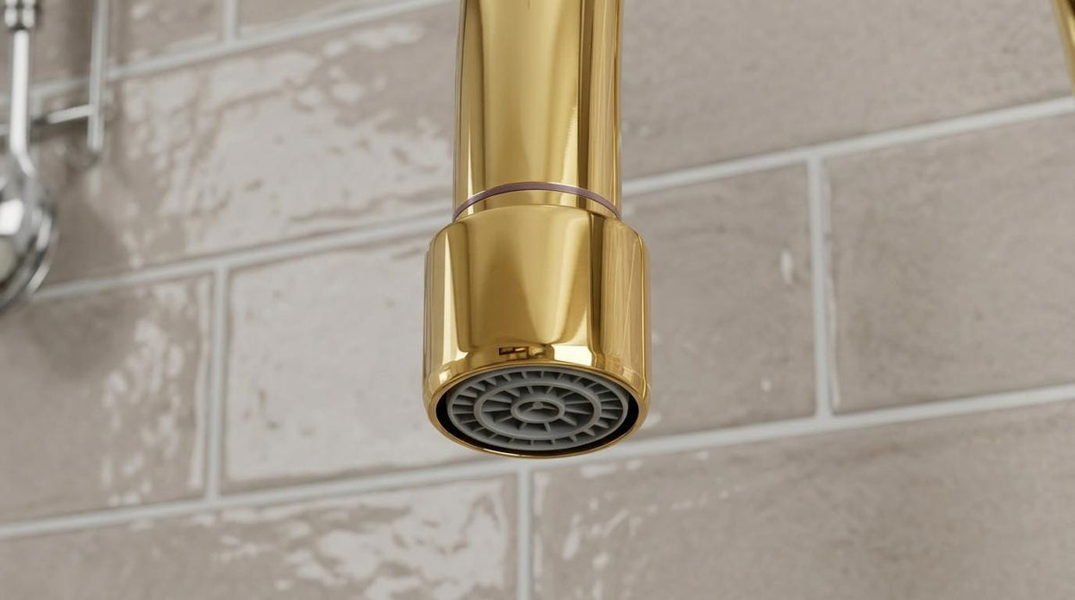 Handmade Unlacquered Brass Pot Filler Faucet Wall Mount | Solid Brass Stove Filler Vintage Farmhouse Kitchen Tap | Moroccan Artisan Fixture