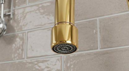 Handmade Unlacquered Brass Pot Filler Faucet Wall Mount | Solid Brass Stove Filler Vintage Farmhouse Kitchen Tap | Moroccan Artisan Fixture