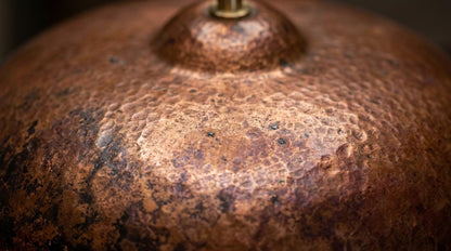 Handmade Aged Patina Copper Pendant Light Rustic Dome | Industrial Kitchen Island Ceiling Lamp | Bohemian Farmhouse Moroccan Artisan Light